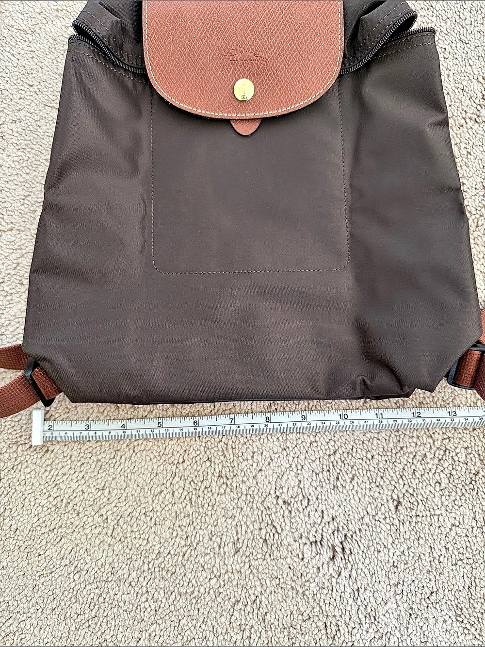 Longchamp Le Pliage Original Backpack Brown & Black - Picture 6 of 7